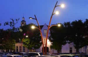 Korenmarkt Bergen op Zoom centrale lichtmast