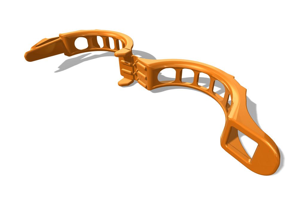 Bato clip open - 3D CAD visualisatie